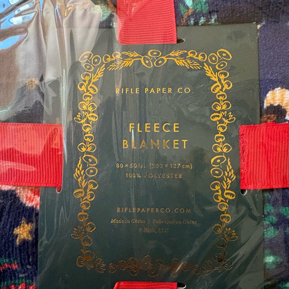 Rifle Paper Co. Nativity Fleece Blanket - Picture 2 of 5